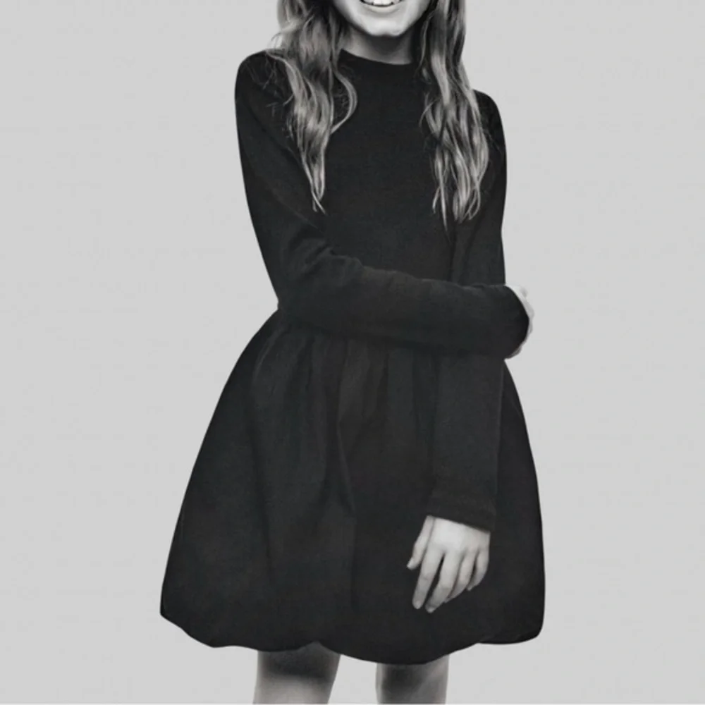 ZARA GIRLS BUBBLE DRESS IN BLACK